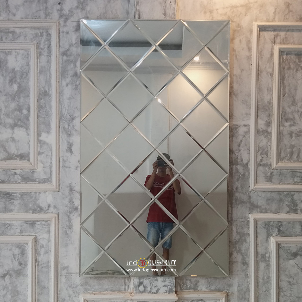 Cermin Dinding Modern Bevel