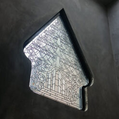 kaca patri motif wayang